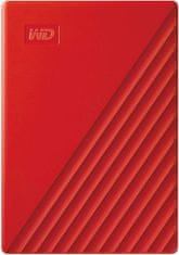 Western Digital WD My Passport - 4TB, červená (WDBPKJ0040BRD-WESN)