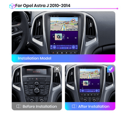 Junsun Autorádio Opel Astra J 2010 - 2014 Tesla Style - velká dotyková obrazovka Opel Astra J rádio, GPS navigace, Bluetooth, WiFi, Parkovací Kamera Zdarma, USB, Mikrofon (Vauxhall Astra J)