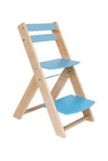 Wood Partner Rostoucí židle VENDY lak/modrá