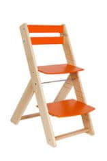 Wood Partner Rostoucí židle VENDY lak/oranžová