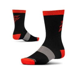 Dětské ponožky RIDE CONCEPTS RIDE EVERY DAY 8" - BLACK/RED