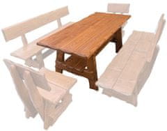 eoshop Zahradní stůl MO268, smrk masiv (Barva dřeva: surové dřevo)