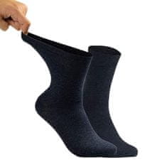 RS dámské DIA bavlněné zdravotní rozšířené ponožky 11125 2-pack, modrá džínová, 39-42