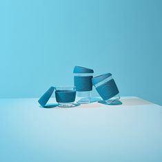 Neon Kactus , Skleněný hrnek na kávu, L, 450 ml | modrý