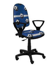 artofis dětská židle Bred fotbal modrá