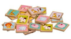 Lucy&Leo 133 Zvířátka - dřevěné dětské pexeso 24 kartiček