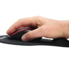 Mouse pad with Gel wrist, gelová podložka pod myš, ergonomická, černá