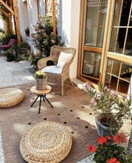Kusový koberec FLOORLUX Coffee/Black 20079 – na ven i na doma 80x150