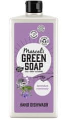 Marcel's Green Soap Zelené mýdlo Marcel's, tekutý prostředek na mytí nádobí, levandule a rozmarýn, 500 ml