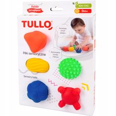 Tullo Shapes Sensory míčky v krabičce po 5 ks