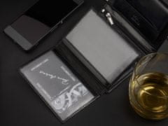 W70 Pánská kožená peněženka RFiD černá