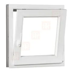 TROCAL Plastové okno | 120 x 120 cm (1200 x 1200 mm) | bílé | otevíravé i sklopné | pravé