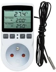 HADEX Zásuvkový termostat s časovým spínačem KT3100