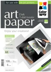 ColorWay Art Paper 120g/m2, A4, 5 listů, černá (PTD120005A4)