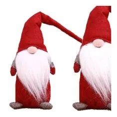 Chomik Santa Claus trpaslík Vánoce stojící plyšový 44 cm