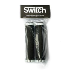 Switch Boards Bílé rukojeti gripy na kola a koloběžky - lehký, měkký a velmi odolný