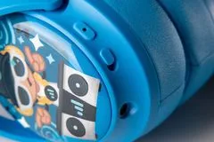 BuddyPhones Cosmos+ dětská bluetooth sluchátka s odnímatelným mikrofonem, světle modrá