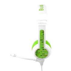 BuddyPhones School+ dětská sluchátka s mikrofonem, zelená