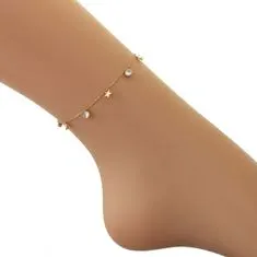 Xuping Jewelry BST1295 Náramek na nohu z chirurgické oceli pozlacený