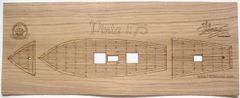 HiSModel Dřevěná paluba dubová pro model - Heller Pinta 1:75