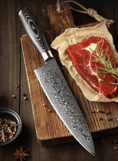 Xinzuo  Nůž šéfkuchaře 8" XINZUO KÓČI 67 vrstev damaškové oceli 