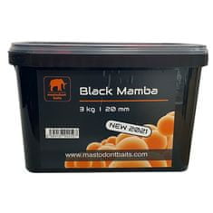 Mastodont Baits Boilies Black Mamba 3 kg 20 mm 