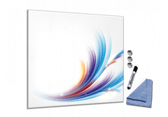 Glasdekor Skleněná magnetická tabule abstrakce modro fialová - Tvar: Obdélník, Rozměr skleněné grafické tabule: 60x40