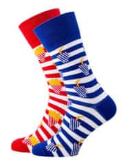 Many Morning Pánské barevné ponožky Fries and Soda barevné vel. 39-42