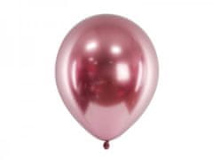Balónek chromový růžové zlato, 30 cm