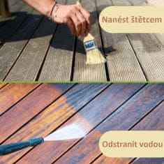 Hermann Sachse Čistič zašedlého dřeva, 1 l, čištění zahradního nábytku a teras