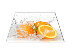 Glasdekor Krájecí podložka pomeranč ovoce ve vodě 30x40cm - Prkénko: 40x30cm