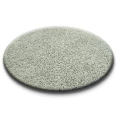 Dywany Lusczów Kulatý koberec SHAGGY Hiza 5cm šedý, velikost kruh 133