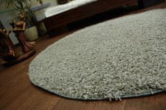 Dywany Lusczów Kulatý koberec SHAGGY Hiza 5cm šedý, velikost kruh 133