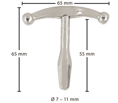 PENISPLUG Kovový kolík do penisu ve tvaru kotvy Anchor Medium (11 mm)