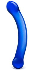 Oboustranné skleněné dildo G-spot Blue (Gläs)