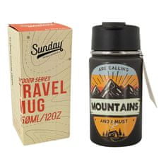 Sunday Outdoor Goods Travel Mug Termohrnek nerez 350ml černý