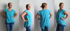 VeRa - Ver Ráčilová Esence posedlosti – ručně malované tyrkysové tričko