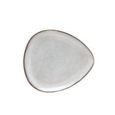 Dezertní keramický talíř Triangle, 21x18,5cm, šedobéžová TM-22ST0704107