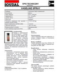 Soudal Vazelína lubrikační sprej 400 VASELINE SPRA