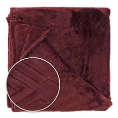 Unique Living heboučká deka Auke, červená 150x200 cm