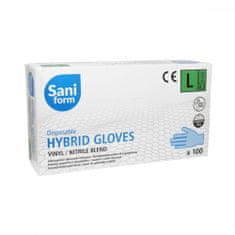 SaniForm Jednorázové V-Nitrilové rukavice 100 ks velikost L