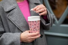 Koziol Hrnek na kávu s sebou ISO TO GO WEEKEND, 400 ml, růžový