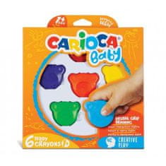 Universal CARIOCA dětské voskovky Teddy Crayons 6 ks