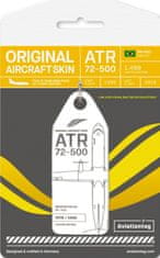 Aviationtag přívěsek ze skutečného letadla ATR-72 Passaredo Transportes Aereos PR-PDH (bílý)