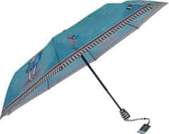 Chanos Luxusní skládací vystřelovací deštník Gorjuss Santoro modrý