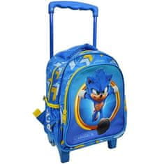 GIM Dětský cestovní batoh na kolečkách Ježek Sonic 2