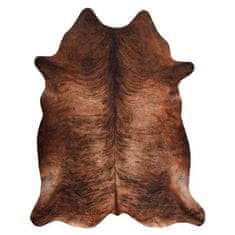 FEBO Kobercová umělá hovězí kůže, kráva G5067-3 hnědá kůže 100x150 cm