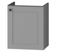 Koupelnová skříňka s umyvadlem Senja 49 cm šedá
