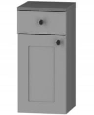 Koupelnová skříňka s horní deskou Senja 30 cm šedá