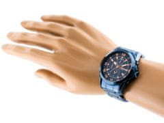 Gino Rossi Pánské analogové hodinky s krabičkou Allesio tmavě modrá